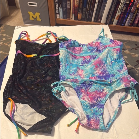 Justice Other - Colorful Kids One Piece Swimsuit Set